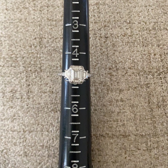 🪞 TACORI Diamond Engagement wedding Emerald Cut 18k Gold Ring - Picture 5 of 17